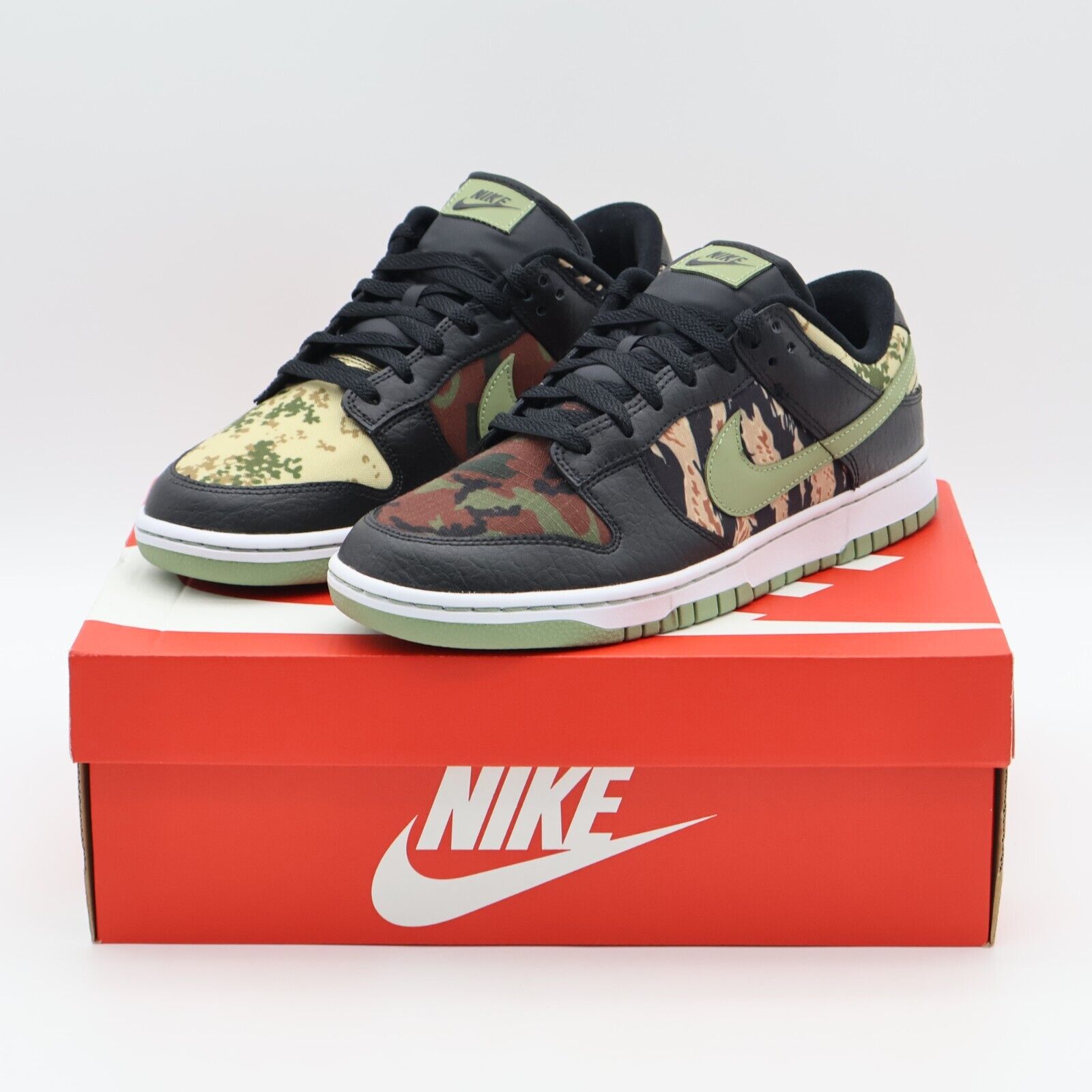 DH0957-001 Nike Dunk Low Crazy Black Multi Camo Khaki Oil DH0957-001 Nike Dunk Low Crazy Black Multi Camo Khaki Oil