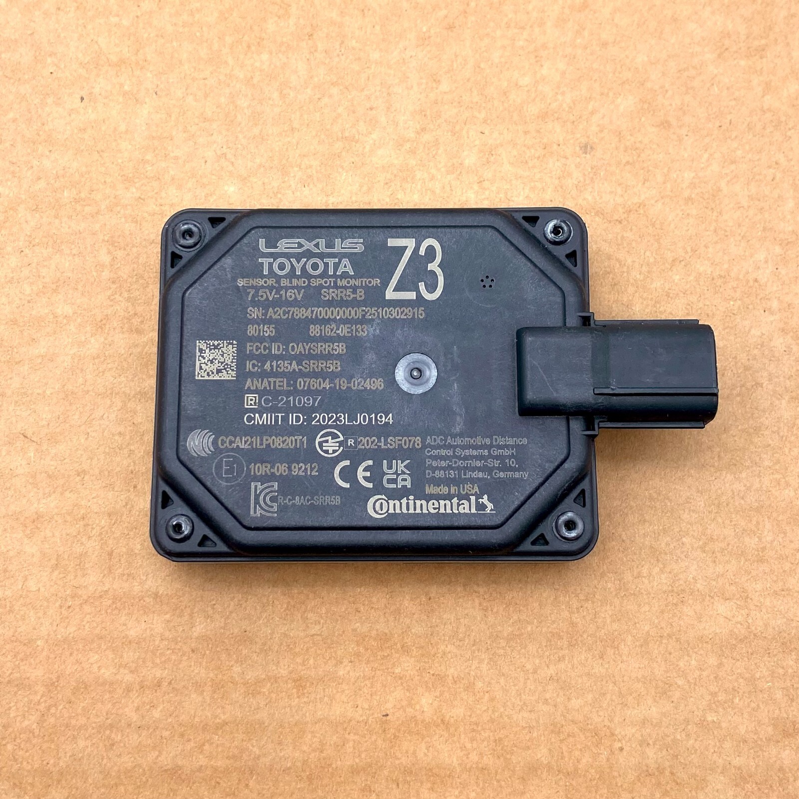 OEM 25-26 Toyota Camry Rear Blind Spot Monitor Radar Object
