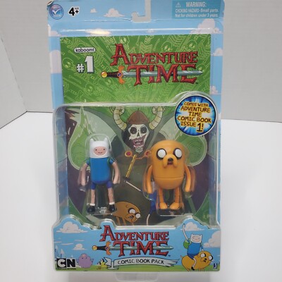 Adventure Time Comic Book Pack Issue # 1 Finn and Jake Figure Opened Box