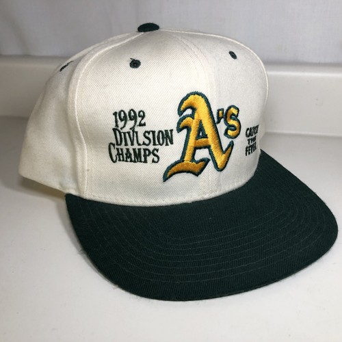 Oakland athletics USA製 92年　deadstock cap Vtg 90s Oakland Athletics Catch The Fever 1992 Champs
