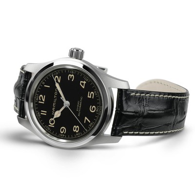 Pre-owned Hamilton - H70605731 - Khaki Field Murph Auto Office Automatic 1 21/32in