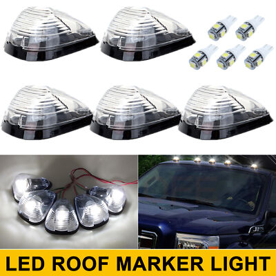 5X LED Cab Roof Top Marker Lights Set for Ford F250 F350 F450 Super Duty 99-16