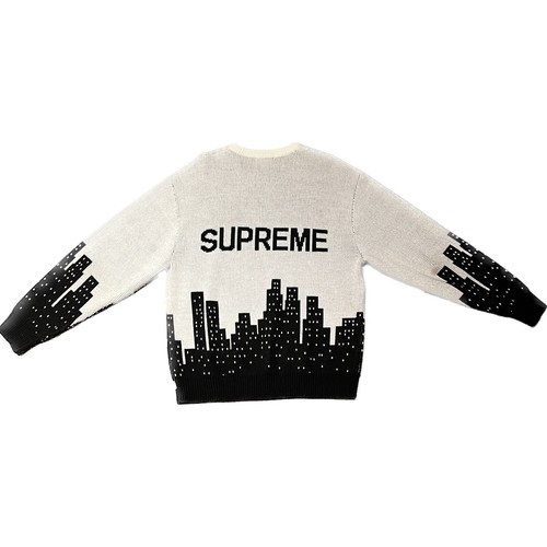 Supreme New York Skyline Sweater White & BlackのeBay公認海外通販 ...