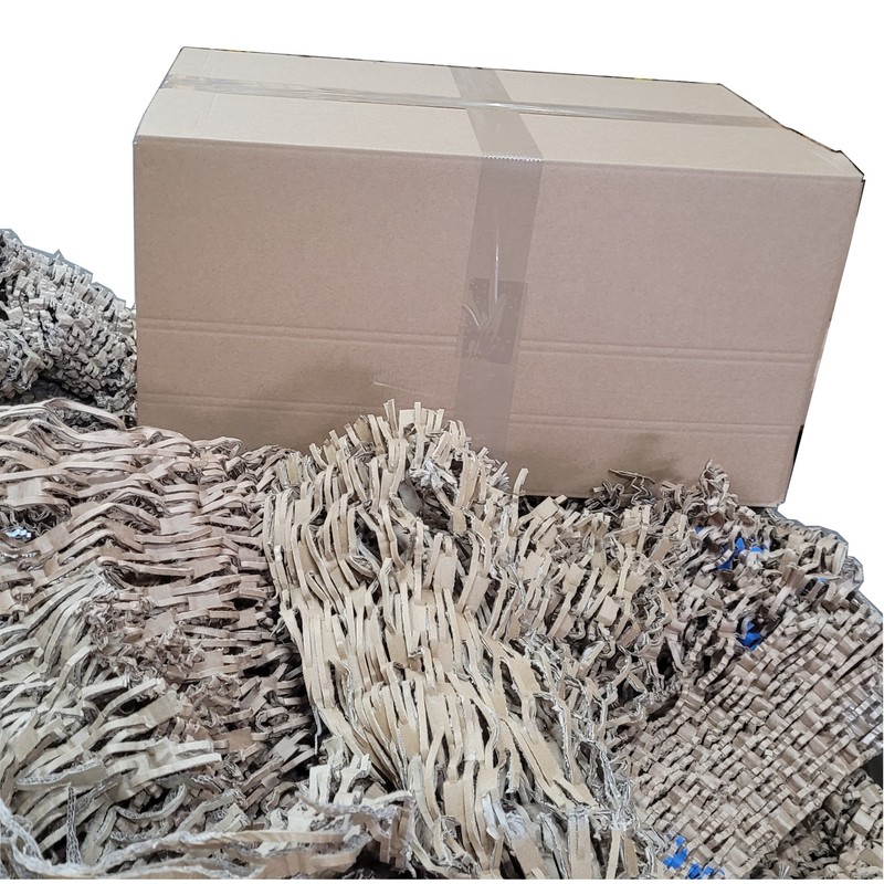 107 Liter Schredder-FÃ¼Llmaterial Polster-Material Polsterpappe Karton 0,11 â¬/L