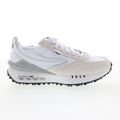 

Fila Renno N Generation Patched Мужские белые кожаные кроссовки для жизни, Белый, Fila Renno N Generation Patched