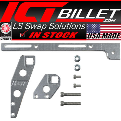ICT Billet LS1 Throttle Cable Bracket For Sheet Metal Intake