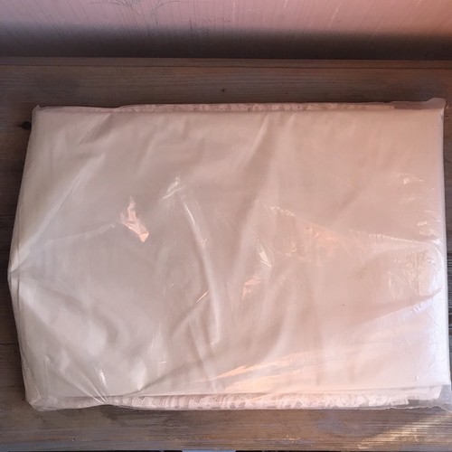 Vintage Alencon Floral Lace Tablecloth Liner Included New Oblong 66” X 102”