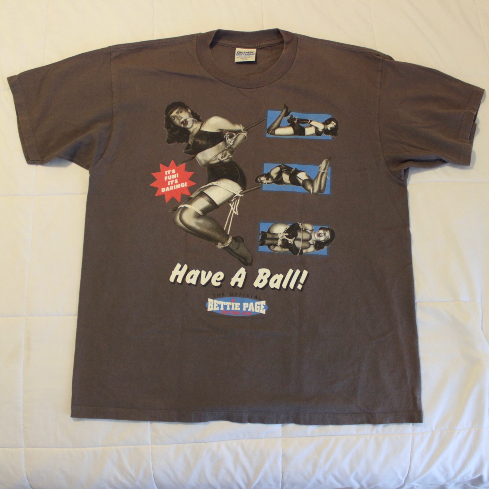 レア Bettie Page ベティペイジ Tシャツ XL ヴィンテージ 90s 激レア 90s ベティペイジ betty page ビンテージ Tシャツ XL