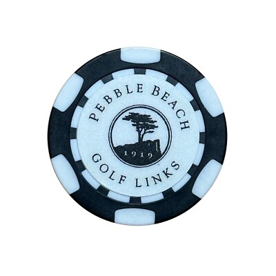 Pebble Beach Golf Links - Magnetic Clay Poker Chip Golf Ball Marker Course