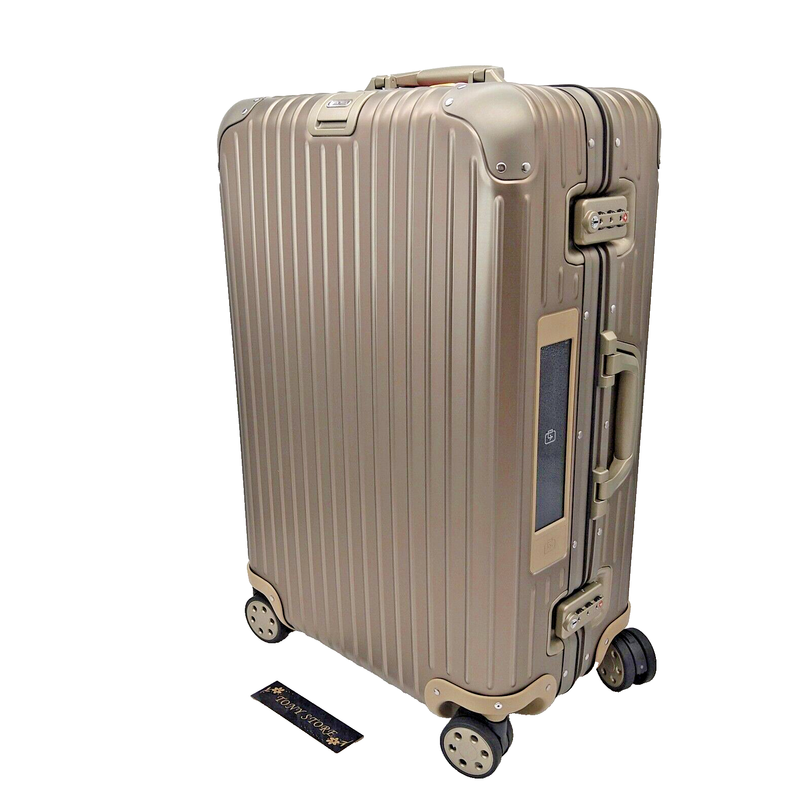 Rimowa Topas Titanium 67L Suitcase Silver Japan Rare Wheels Rimowa Topas Titanium 67L Suitcase Silver Japan Rare Wheels