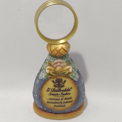 G. DeBrekht Russia Folk Art Mini Magnifying Glass on Stand The DerEvo Collection