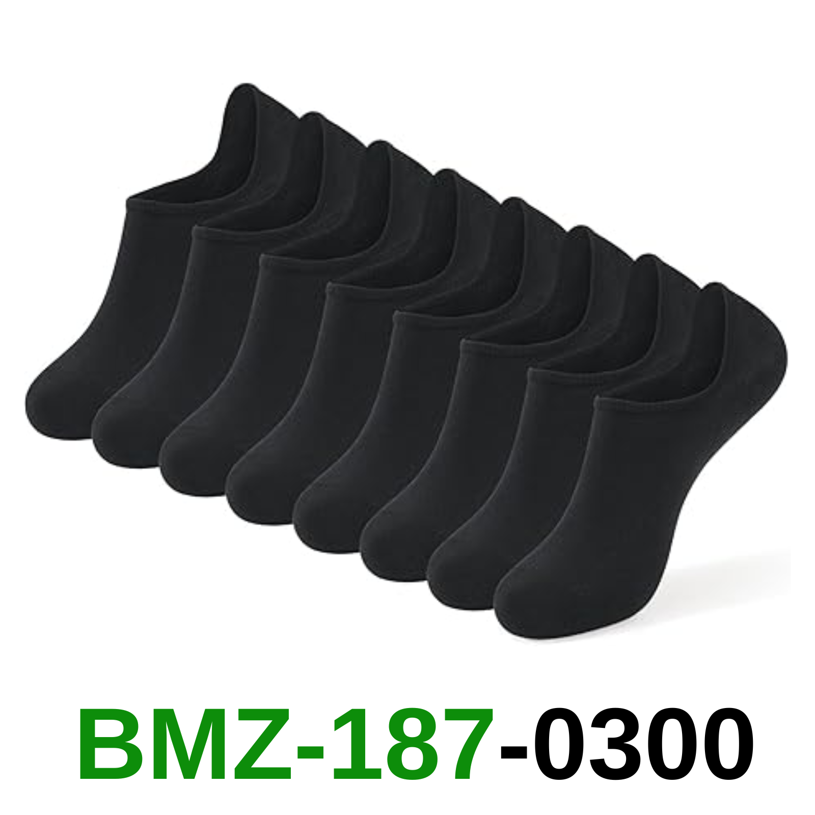 GUUNIEE No Show Socks Womens 4 Pairs Black Invisible Liner Non Slip Low, 6-8