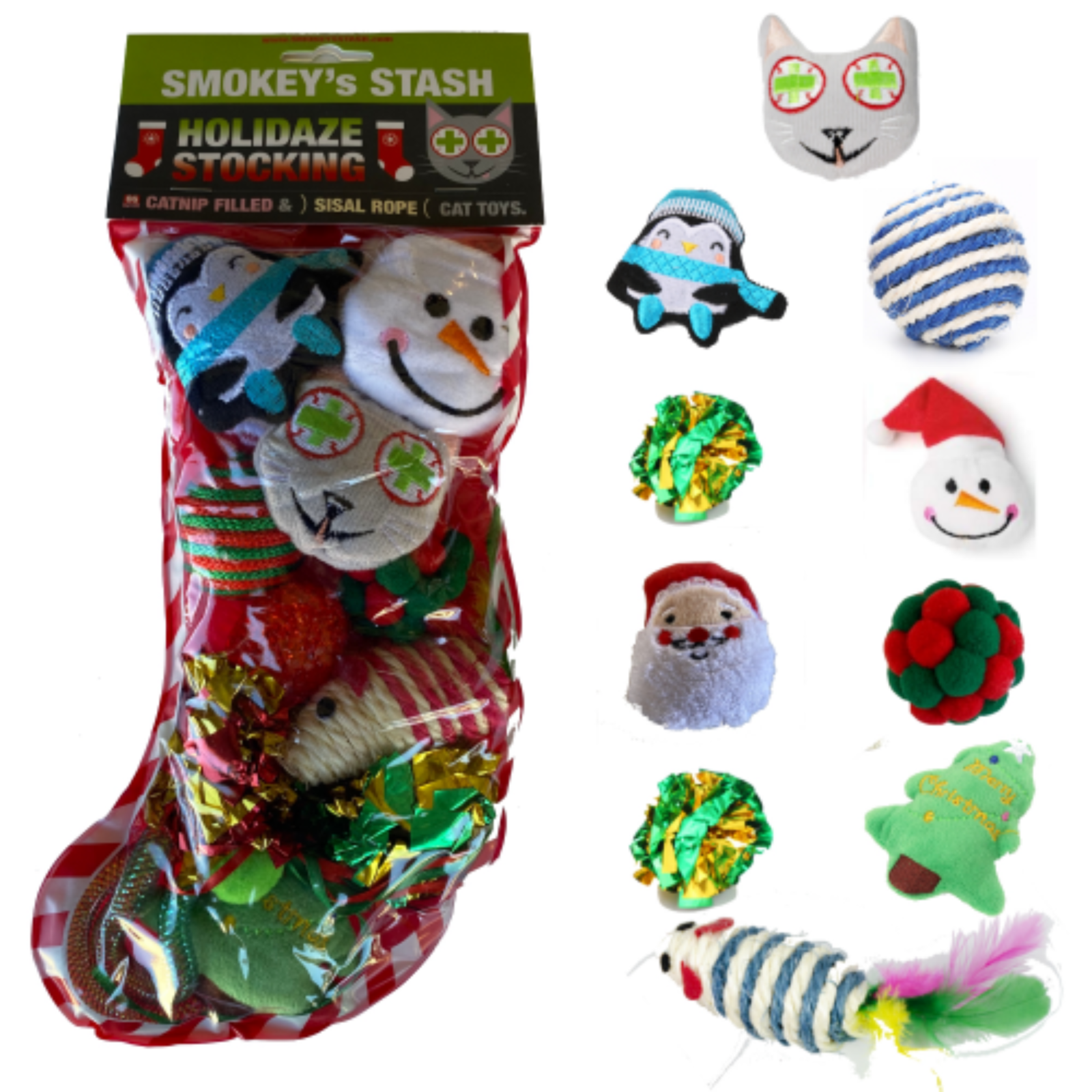 Stocking Catnip Toys Sisal Rope Kitten Toys
