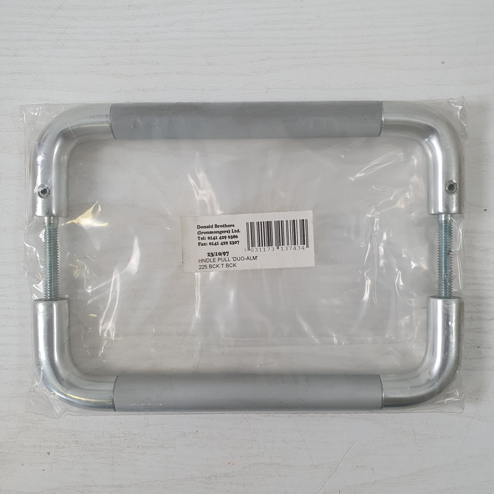 Satin Stainless Steel Pull Handle  Back to Back 220mm x 160mm  - B27