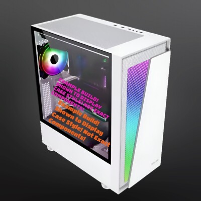 Gaming Computer Nvidia RTX 4060 Video Card AMD Ryzen CPU 1TB SSD RGB Case New