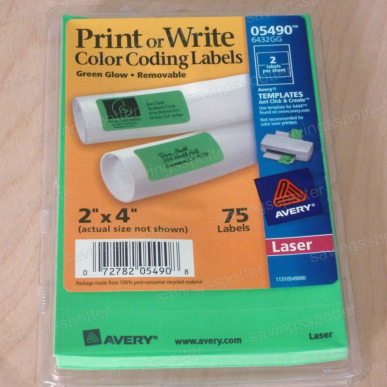 avery removable color coding labels