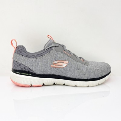 

Skechers Womens Flex Appeal 3.0 149294 Серые кроссовки для бега Размер 8, Серый, Flex Appeal 3.0