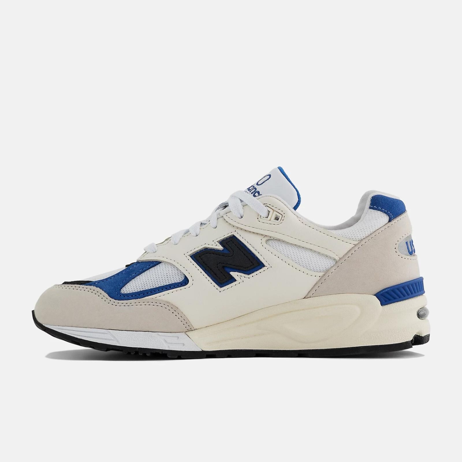 

New Balance 990v2 Made in USA Бело-синие мужские кроссовки M990WB2, White/blue, New Balance 990v2 Made in USA White Blue