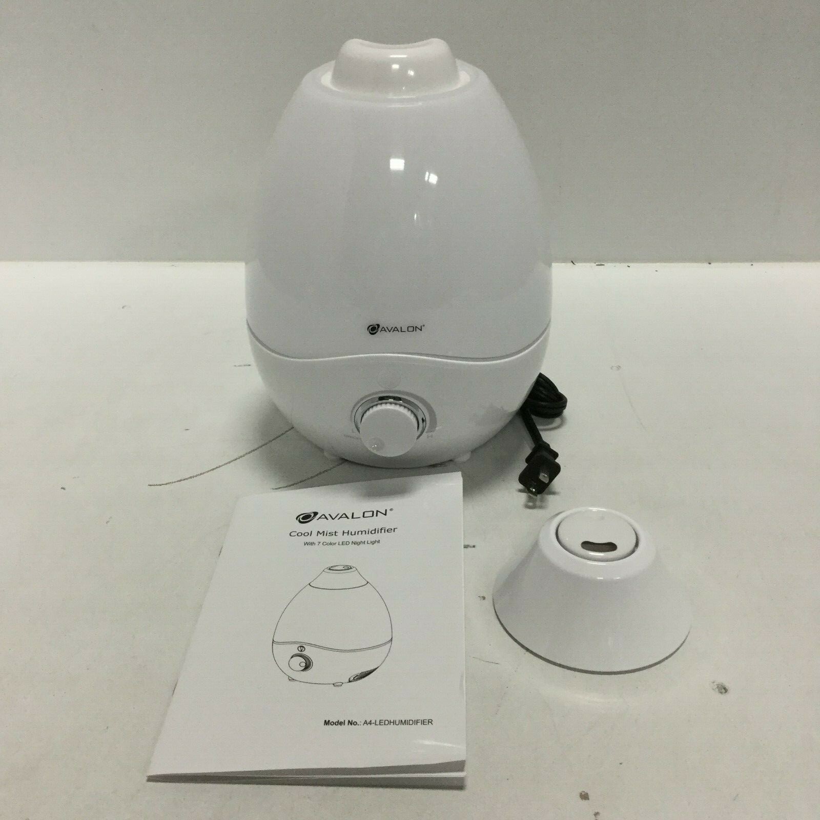 Avalon A4-LEDHUMIDIFIER 2.7 Liter LED Nightlight Cool Mist Humidifier Difuser