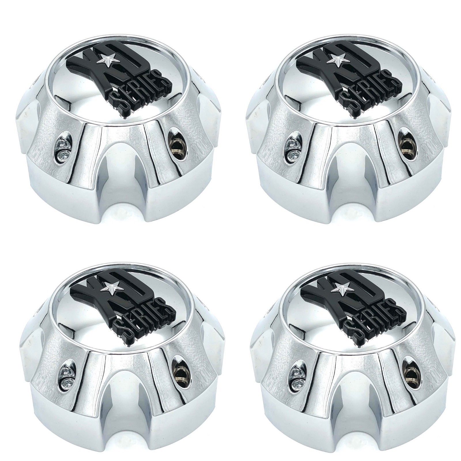 Set of 4 KMC XD Series Wheel Center Cap 5 Lug Chrome 5X5.5/139.7 5x150