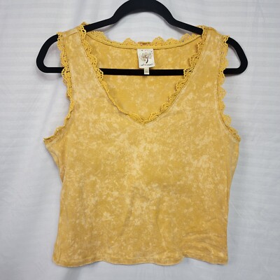Vtg Y2K Self Esteem Top Sz L   Babydoll Fairy Stretch V Neck