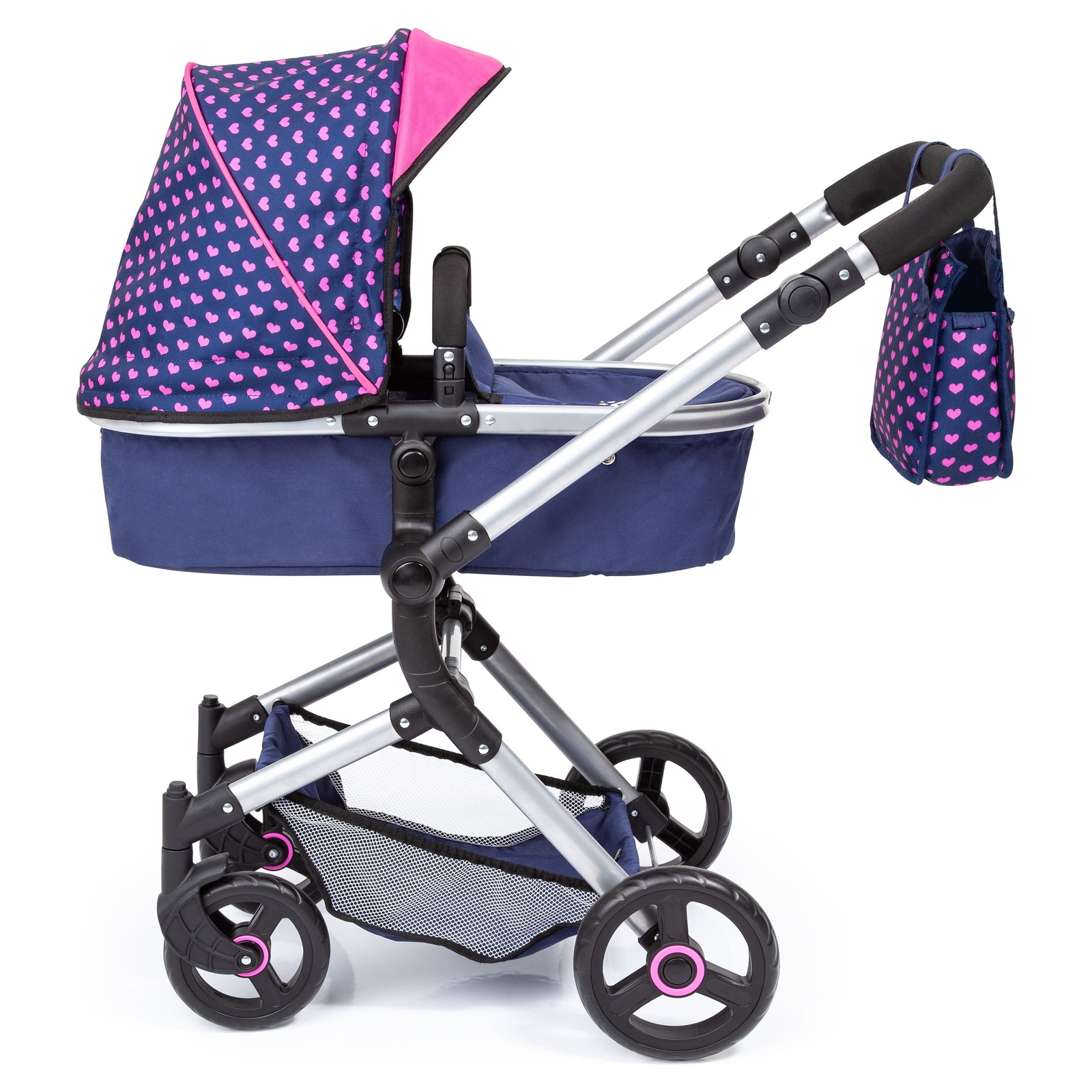 Bayer Baby Doll City Vario Pram Toy Baby Doll Stroller with Diaper Bag~TM36-NEW