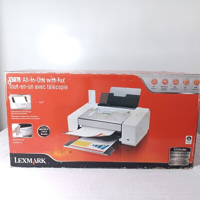 New Lexmark X5070 All-In-One Inkjet Color Printer Copy Scan Fax