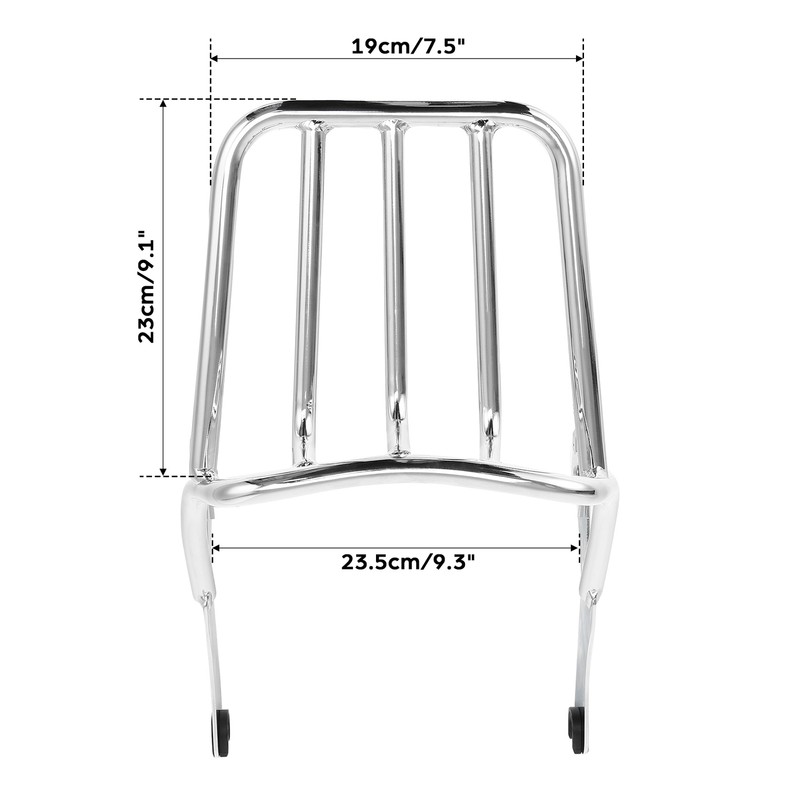 Chrome Luggage Rack Fit For Harley Softail FLDE FLHC FLHCS FLSL FXBB 2018-2023