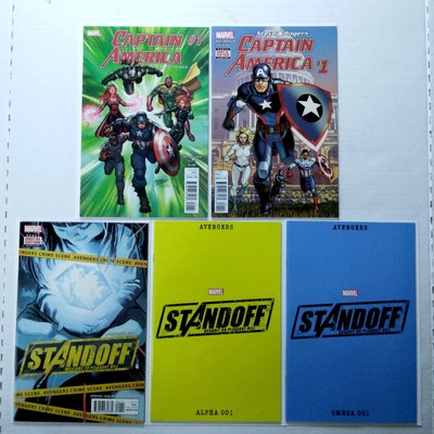Marvel Lot Avengers Standoff: Alpha Omega On Pleasant Hill Captain America  2016