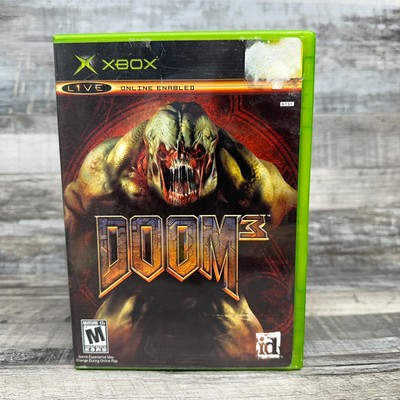 Doom 3 (Microsoft Xbox, 2005) Complete with Manual Tested Working Video Game