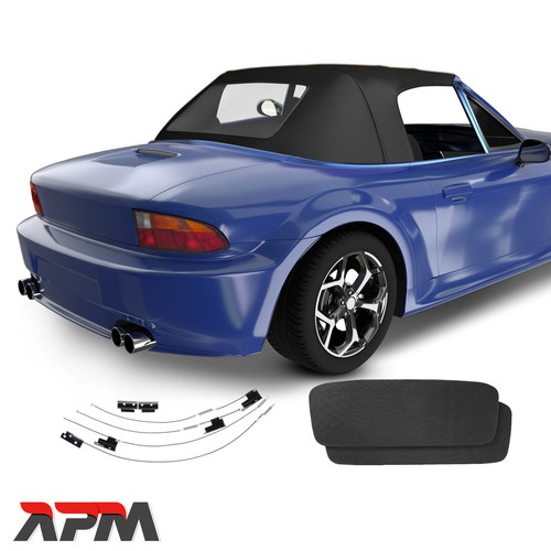 Capote Copertura Riferimento Tettuccio Nero per BMW Z3 Roadster