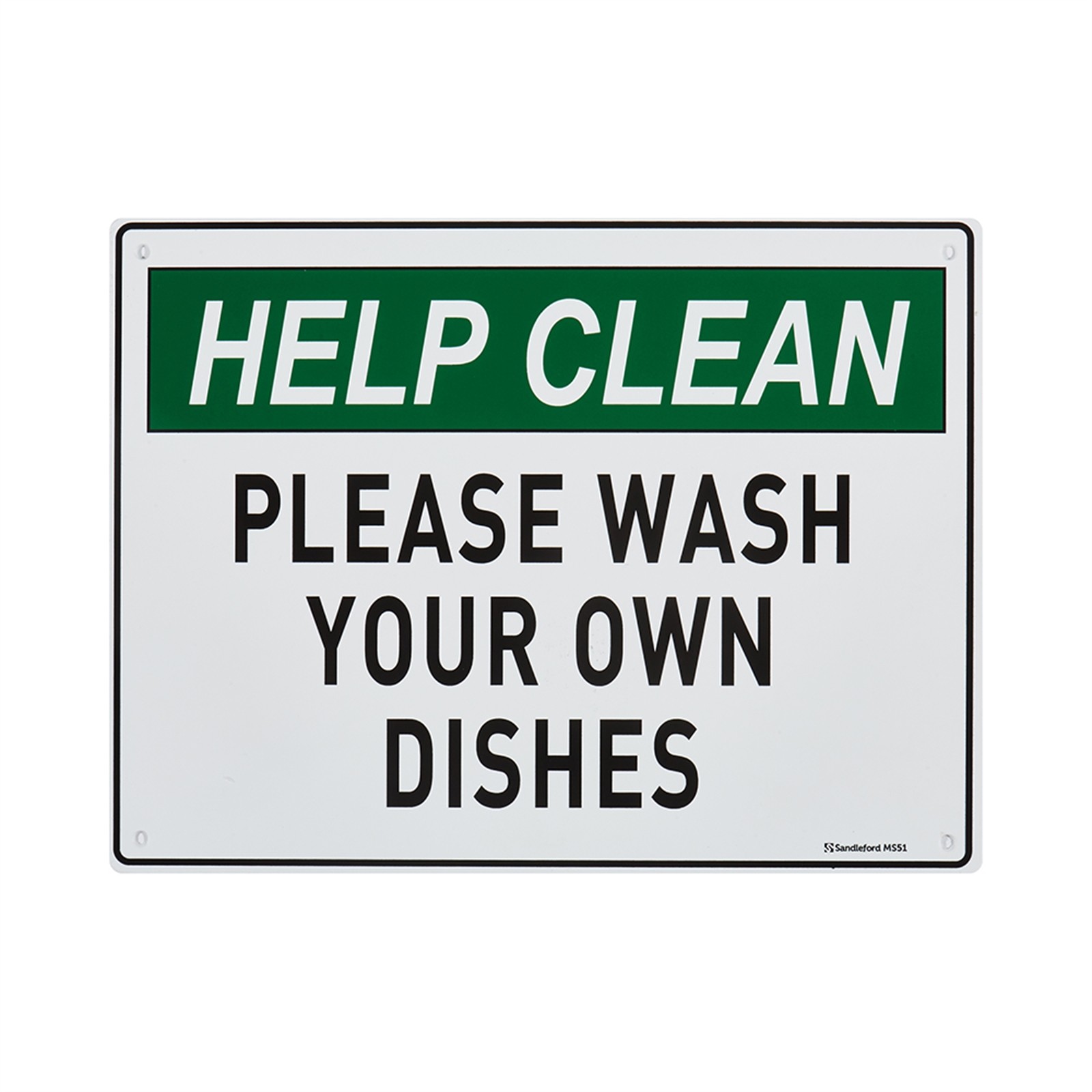 sandleford-please-wash-your-own-dishes-sign-300x225mm-mounting-holes-aus-brand-ebay