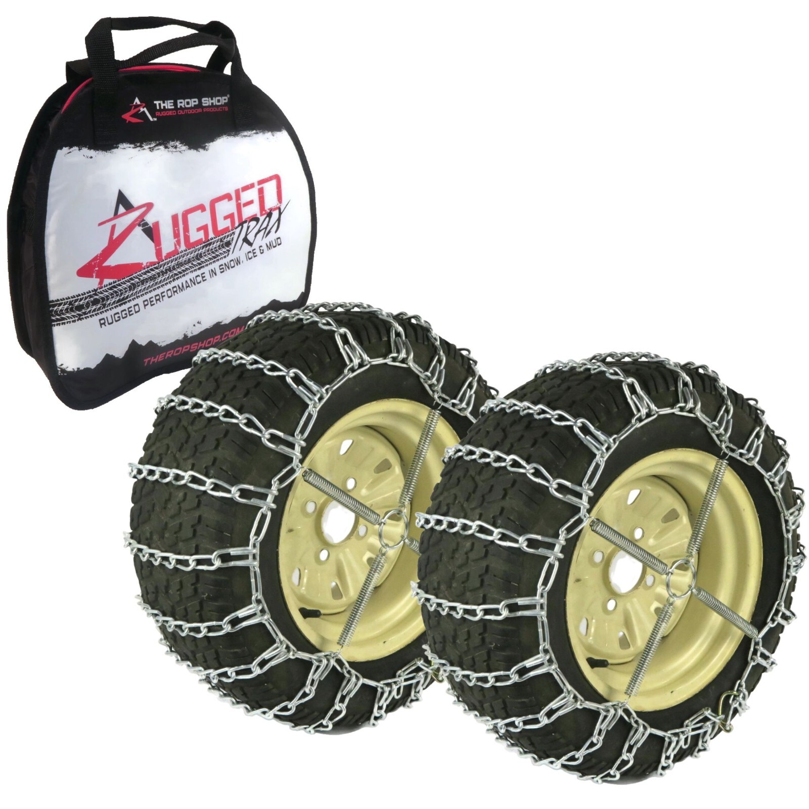 S 20x10x8 Tires 2 Link Tire Chains Tensioners For Ariens Snow Blower