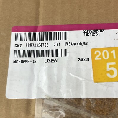 LG Kenmore Refrigerator Main Control Board P# EBR75234703
