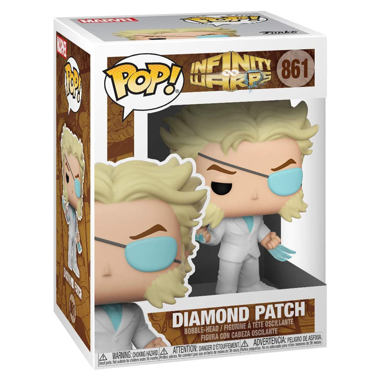 Виниловая фигурка Funko Marvel Infinity Warps POP с бриллиантовой нашивкой НОВАЯ В НАЛИЧИИ