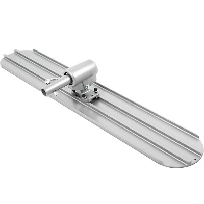 VEVOR Bull Float 48”x8” Concrete Tool Trowel Float 4 Handles Round End
