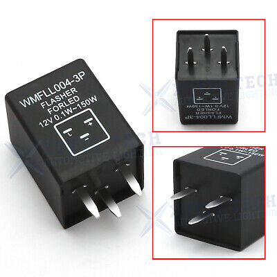 3-Pin EP28 Flasher Relay Fix Chevrolet LED Turn Signal Lamps Warning Hyper Flash