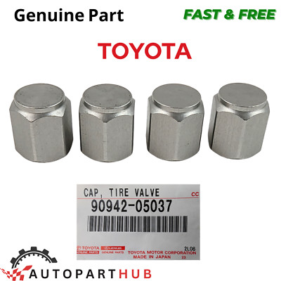GENUINE TOYOTA LEXUS SI350 ALUMINUM TIRE VALVE STEM CAP SET OF 4 OEM 90942-05037