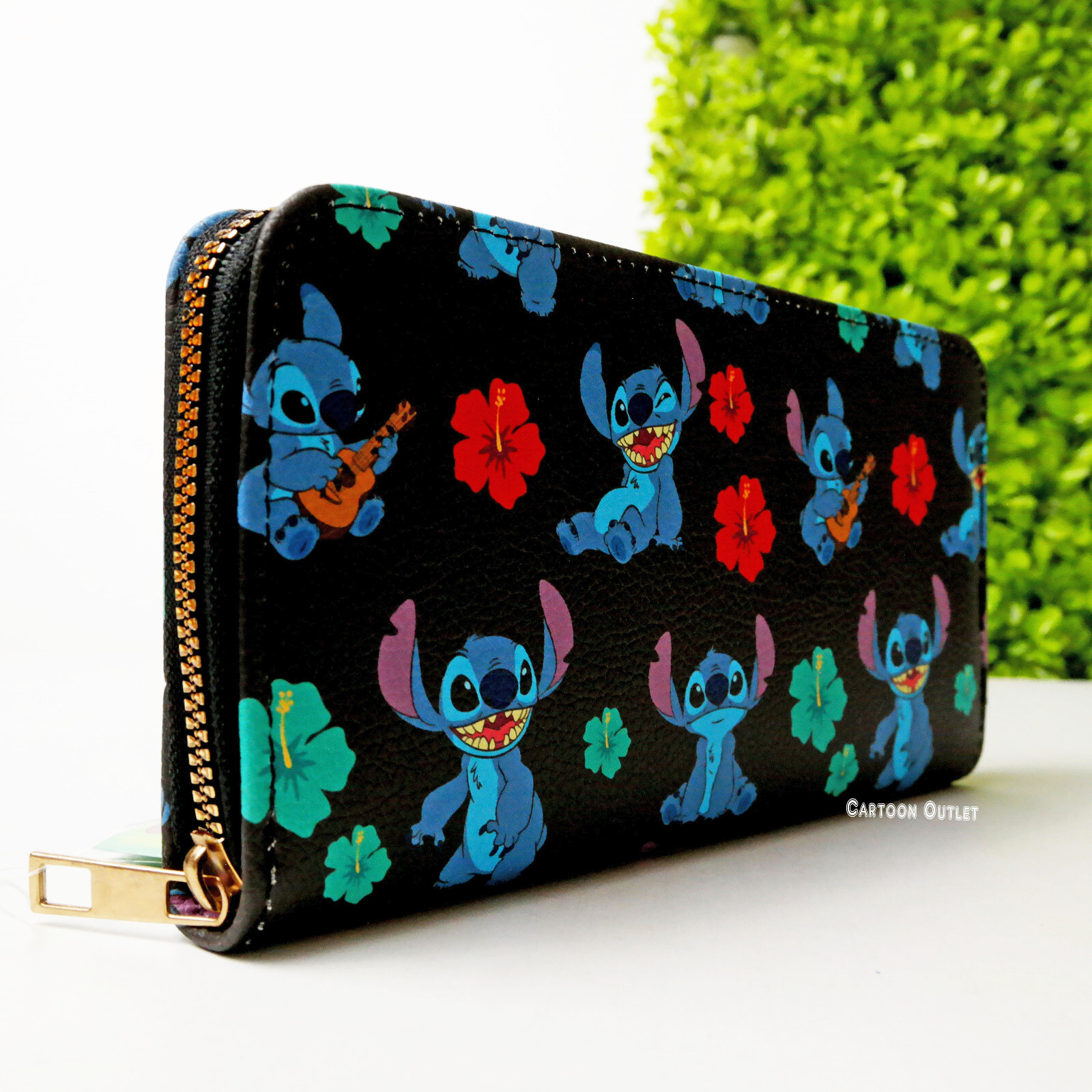 Disney Lilo & Stitch  Zip Around Wallet 8" x 4"