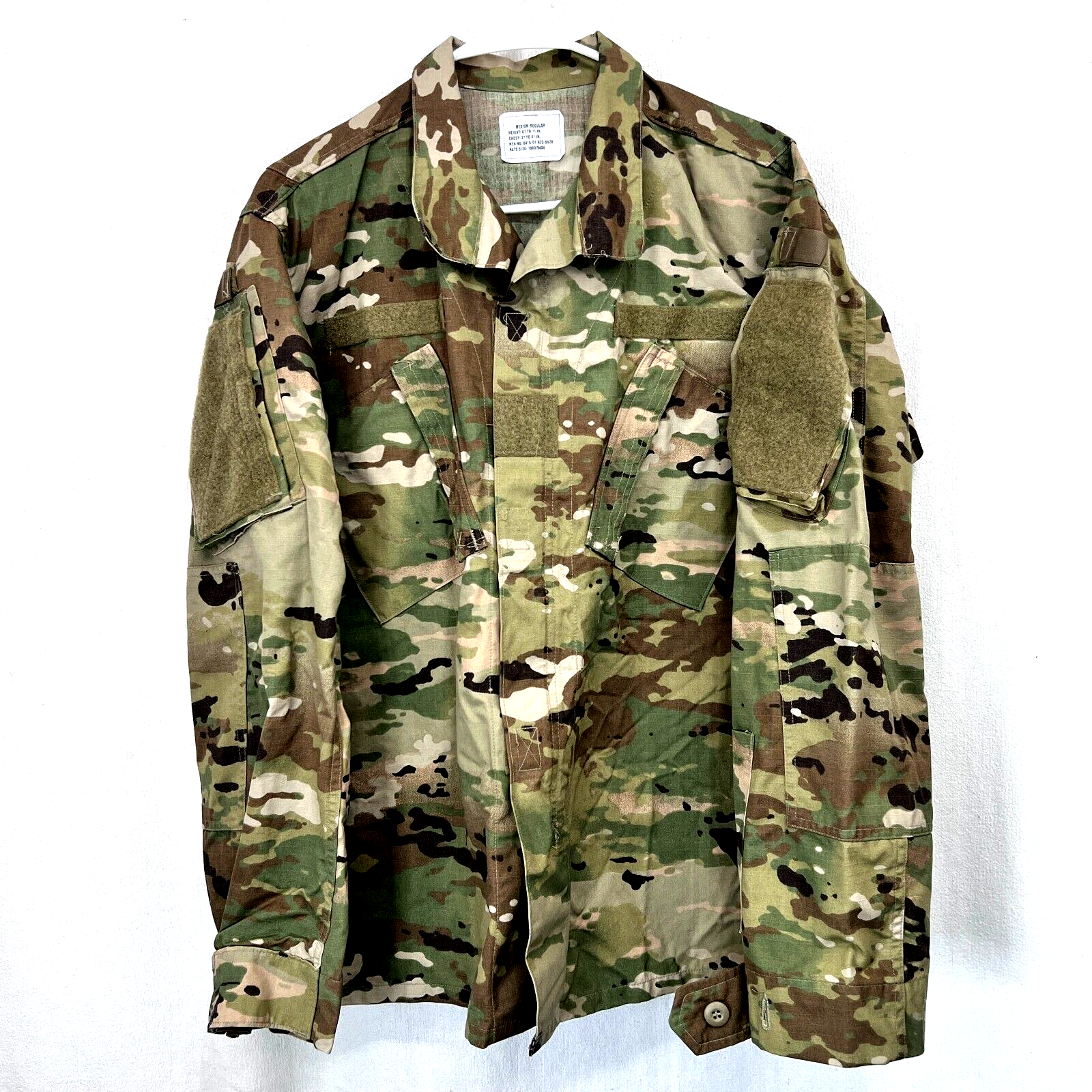 レアUS ARMY 迷彩服 M (Medium - Long) US ARMY Combat Uniform Coat Adult Medium Regular Camo Insect