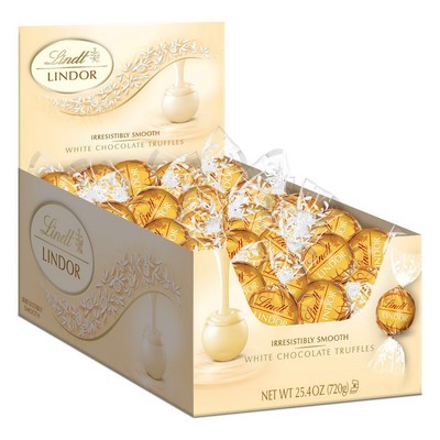 New box of 60 Lindt LINDOR White Chocolate Truffles 60 Count 