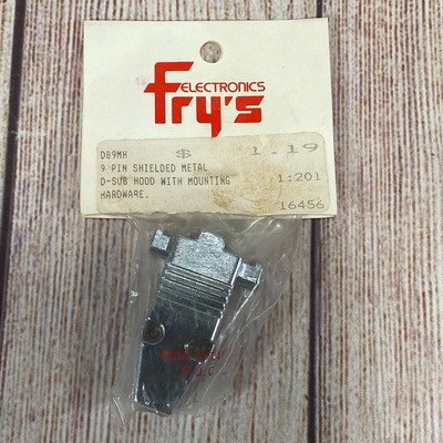 Vintage Fry's Electronics 9 Pin Shielded Metal D-SUB NOS