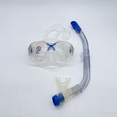 Cressi Marea Jr - Maske & Schnorchel, Einheitsgröße, Kinder Unisex,Transparent/B