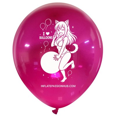 25pcs 18 inch mira cat girl Cattex Crystal balloons i love balloons looner