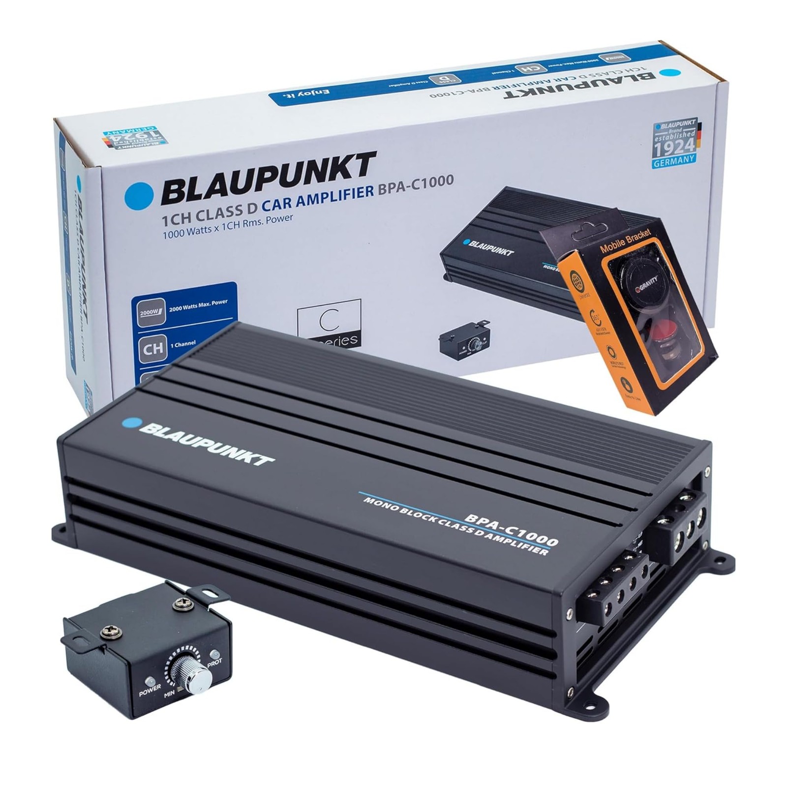 BLAUPUNKT BPA-C1000 Elite C-Series Car Audio Mono Block Class D Amplifier - 1000