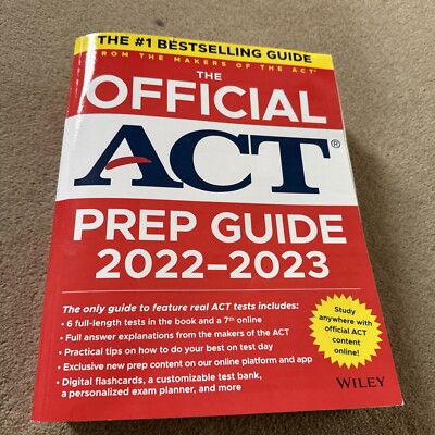 The Official ACT Prep Guide 2022-2023, (Book + ..., ACT