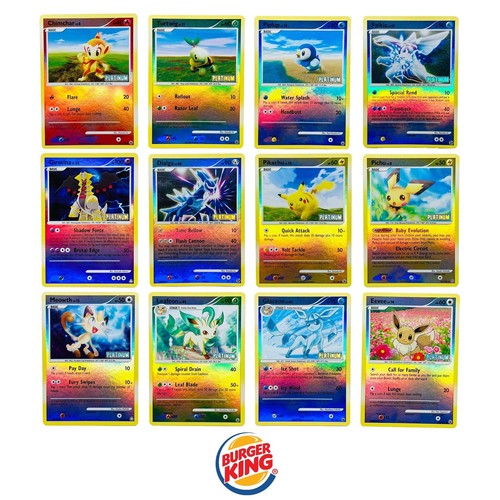 バーガーキングのコレクション 2009 Pokemon Burger King Complete 12 Card Set Diamond