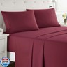 Clara Clark Full XL Bed Sheet Set - Wrinkle, Fade, Stain Resistant, Deep Pocket Sheets - Luxury Soft Bedding Sheets and Pillowcases, Full XL Burgundy