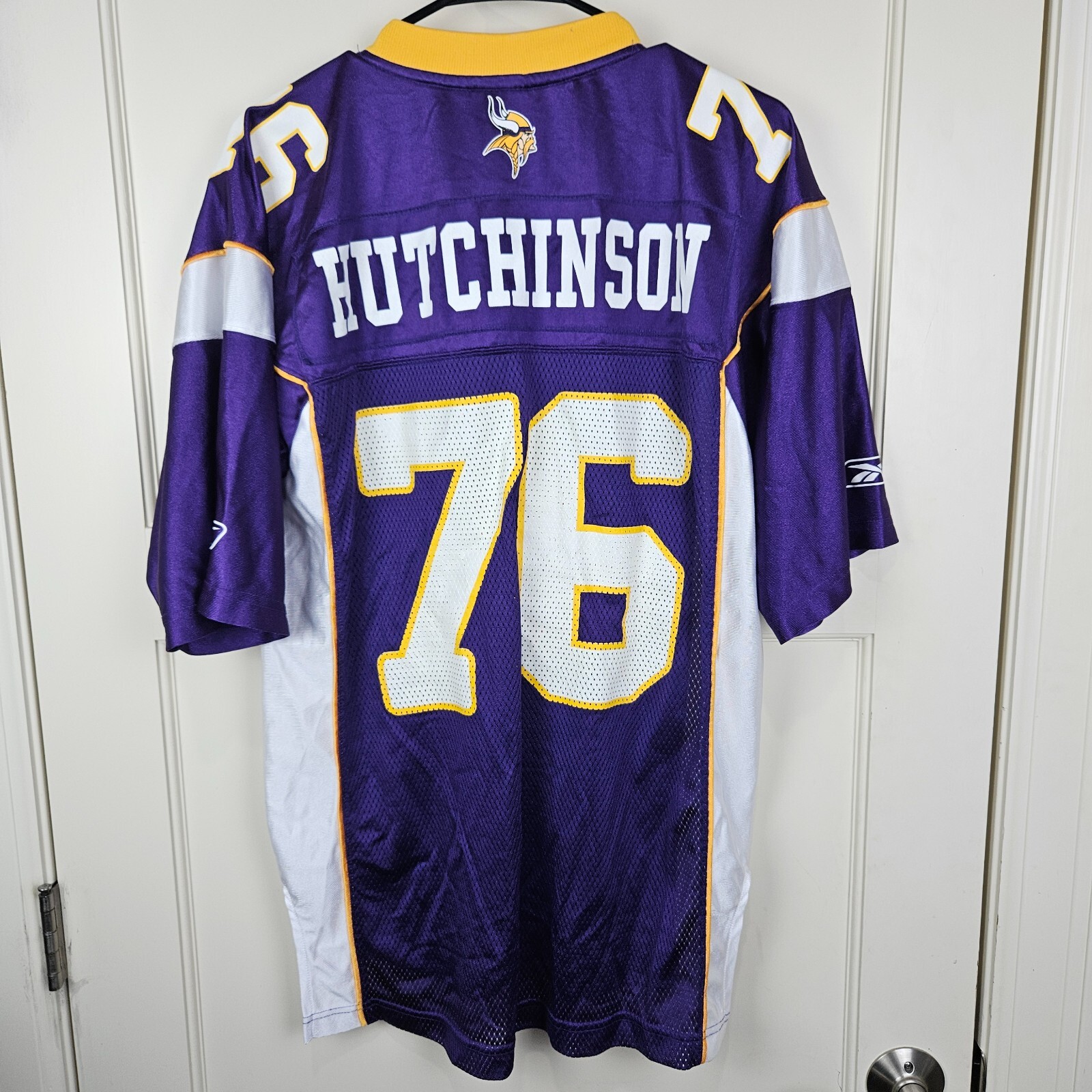Steve Hutchinson #76 Minnesota Vikings Reebok Football Jersey