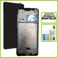 HX LCD Display passt für Samsung Galaxy A21S SM-A217F in-Cell Bildschirm Schwarz